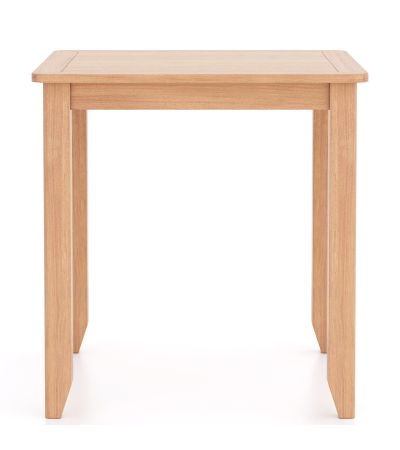 Arlyn Natual Oak Square Dining Table by Hertiance Furniture | Style Our Home
