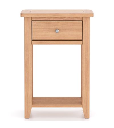 Arlyn Natual Oak Telephone Table by Hertiance Furniture | Style Our Home