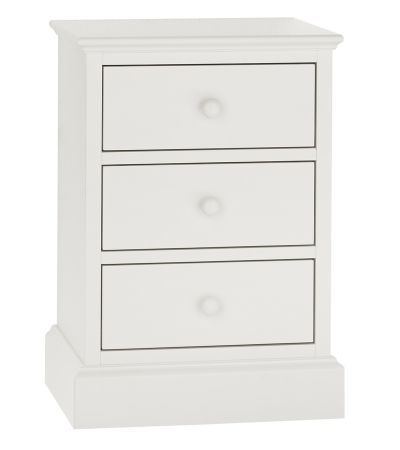 Ashby White 3 Drawer Nightstand - Style Our Home