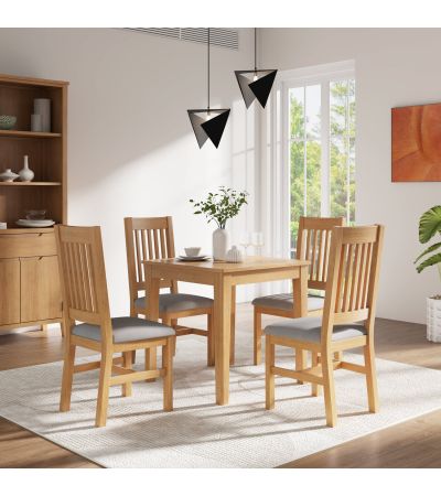 Ekero Oak Fixed Dining Table by Hertiance Furniture | Style Our Home