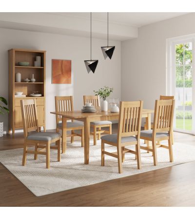 Ekero Oak 140Cm Extending Dining Table by Hertiance Furniture | Style Our Home