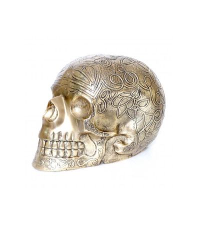 Giant Antique Brass Skull H30cm W50 by Quirky Barn | Style Our Home