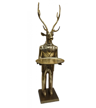 Deer with Plate H216cm by Quirky Barn | Style Our Home