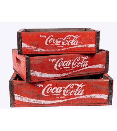 Set of 3 Coca Cola Boxes by Quirky Barn | Style Our Home