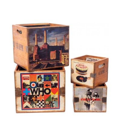 Set of 4 Record Boxes by Quirky Barn | Style Our Home