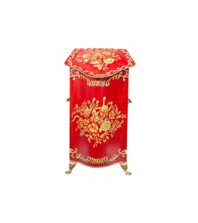 Red Floral Design Tall Decorative Box by Quirky Barn | Style Our Home