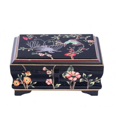 Black Lyre Bird Design Small Jewellery Box by Quirky Barn | Style Our Home