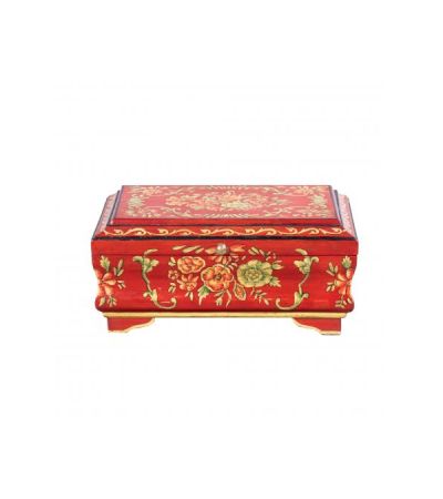 Red Floral Design Small Jewellery Box by Quirky Barn | Style Our Home