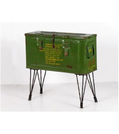 Vintage Storage Trunk on Hairpin Legs by Quirky Barn | Style Our Home