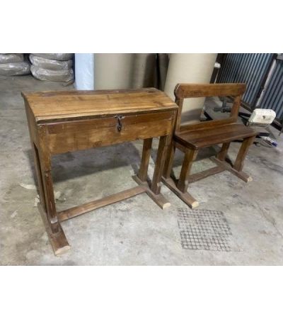 Antique School Desk & Bench Set by Quirky Barn | Style Our Home