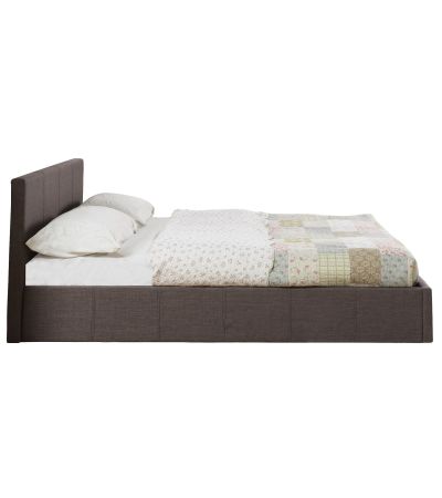 Berlin Grey Small Double Ottoman Bed