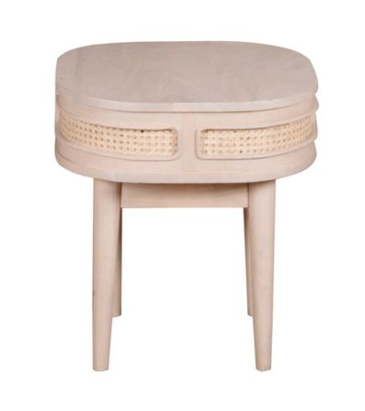 Clovelly Cane & Mango Wood Bedside Table