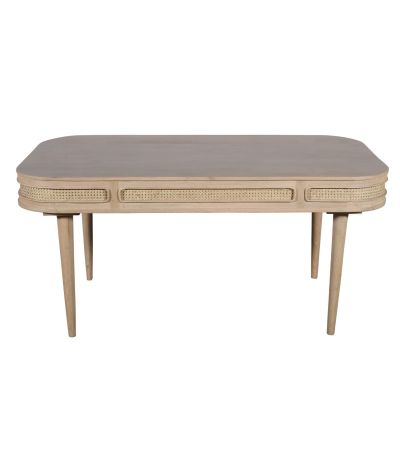 Clovelly Cane & Mango Wood Dining Table 6 Seater