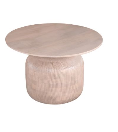 Clovelly Cane & Mango Wood Round Coffee Table