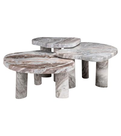 Camino Blush Beige Coffee Table (Set of 3) by Richmond Interiors | Style Our Home