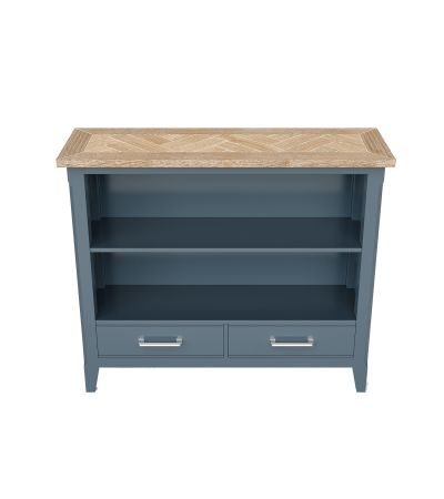 Signature Blue Low Bookcase by Baumhaus | Style Our Home