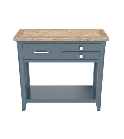 Signature Blue - Reclaimed Small Console Table by Baumhaus | Style Our Home