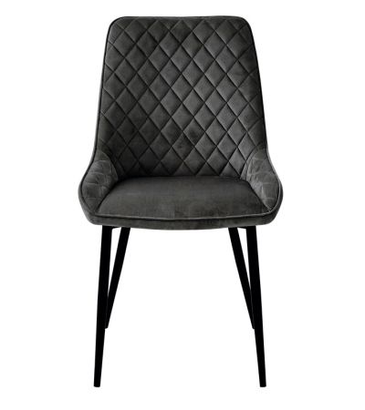 Signature Blue Dining Chair - GUN METAL GREY (Pack of Two) by Baumhaus | Style Our Home