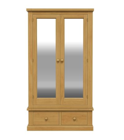 Arbor Double Wardrobe with Mirror and Drawers by Heritance Furniture | Style Our Home