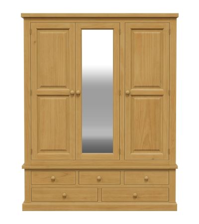 Arbor Triple Wardrobe with Mirror by Heritance Furniture | Style Our Home