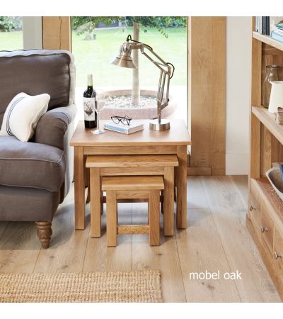 Baumhaus Mobel Oak Nest of 3 Coffee Tables - Style Our Home