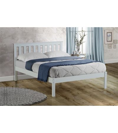 Denver White 4'6 Double Bed