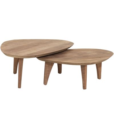 Bliss Pebble Teak Coffee Table