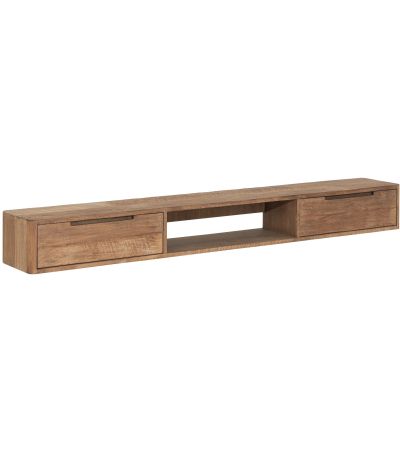 Bliss No.1 Large Hanging TV Stand, 2 Drawers, Open Rack by DTP Interiors | Style Our Home
