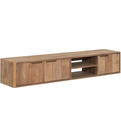 Bliss No.2 Medium Hanging TV Stand, 3 Doors, 2 Open Racks by DTP Interiors | Style Our Home