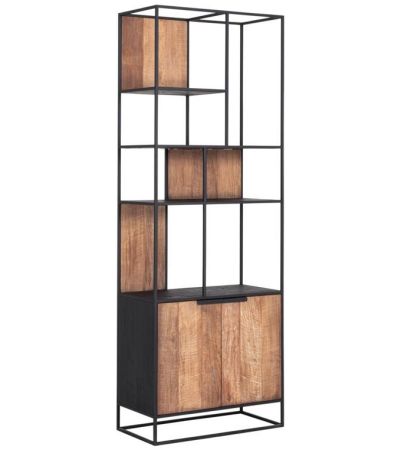 Cosmo 2 Doors Open Racks TV Wall Element Bookcase by DTP Interiors | Style Our Home