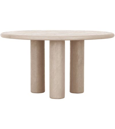 Clio 140cm Sand Round Dining Table by DTP Interiors | Style Our Home