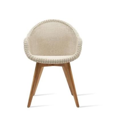 Edgard Dining Chair Teak Base by Vincent Sheppard in Old Lace | Style Our Home