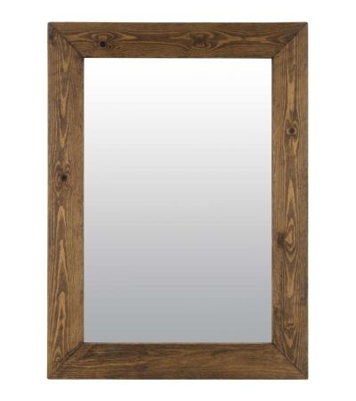 Erato Dark Natural Wood Wall Mirror