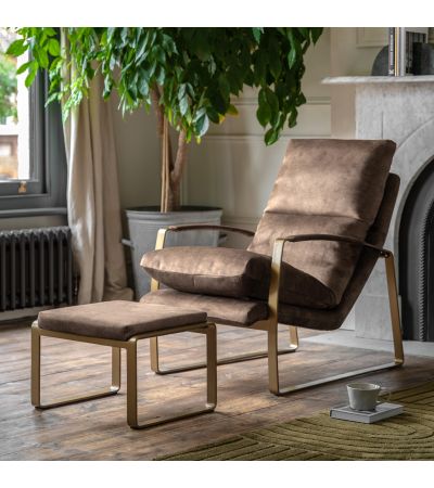 Fabien Lounger Mineral Leather by Gallery Living | Style Our Home