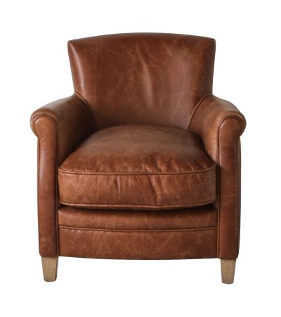 Mr. Padworth Chair - Vintage Brown Leather - Style Our Home