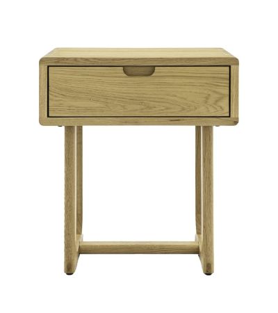 Mella Natural 1 Drawer Bedside