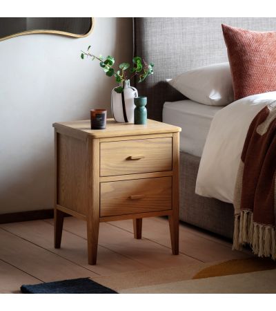 Camvaro 2 Drawer Bedside Natural