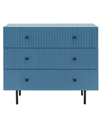 Halton 3 Drawer Chest Blue By Gallery Living | Style Our Home