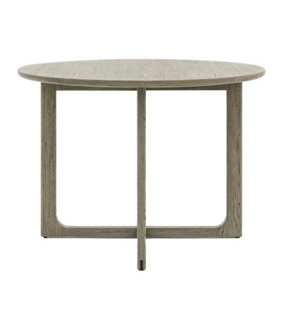 Mella Smoked Round Dining Table