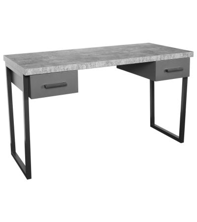 Fusion Stone Effect 2 Drawer Desk - Style Our Home