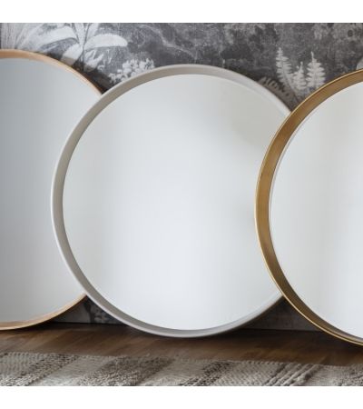 Harvey Round Mirror White - Style Our Home 