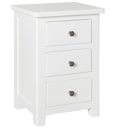 Henley 3 Drawer Bedside Cabinet-White by Classic Furniture | Style Our Home