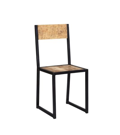 Brindlewood Industrial Metal & Wood Dining Chair