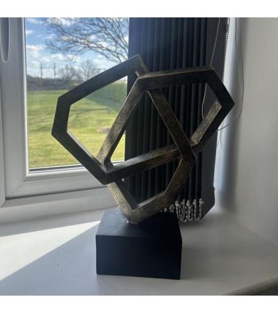 Antique Bronze Cubist Sculpture By Libra | Style Our Home