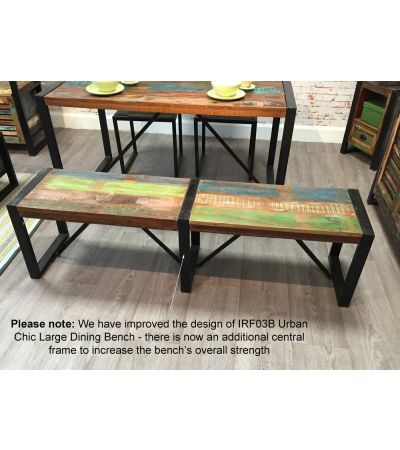 Baumhaus Urban Chic Large Dining Bench - Style Our Home