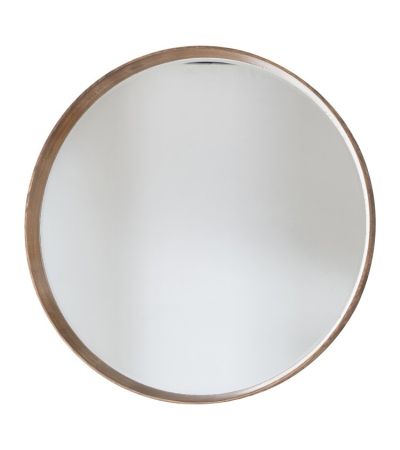 Keaton Round Mirror Oak - Style Our Home 