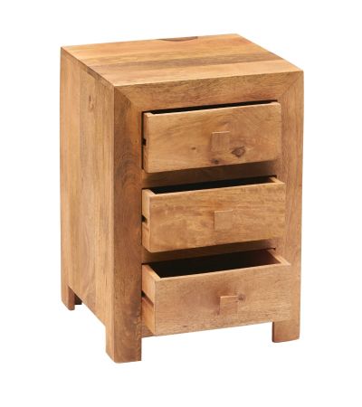 Karoo Light Mango 3 Drawer Bedside
