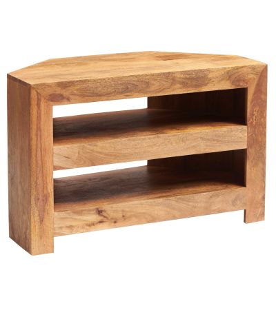 Karoo Light Mango Open Corner Tv Unit