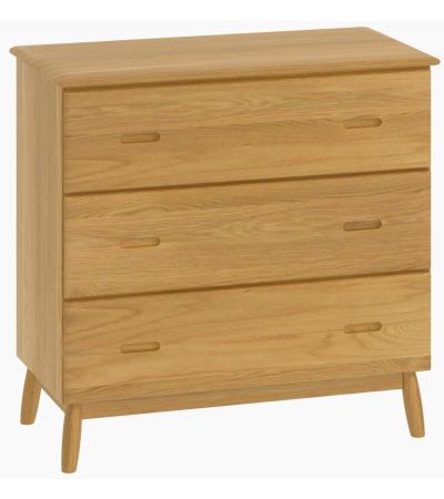 Malmo Oak 3 Drawer Chest  -  Style Our Home