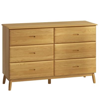 Malmo Oak 6 Drawer Wide Chest - Style Our Home